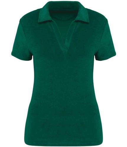 Native Spirit Ladies Terry Towel Polo Shirt