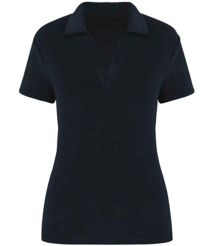 Native Spirit Ladies Terry Towel Polo Shirt