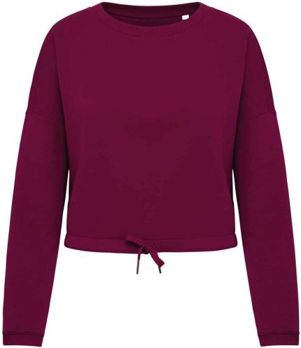 Native Spirit Ladies Oversized Cropped Sweatshirt