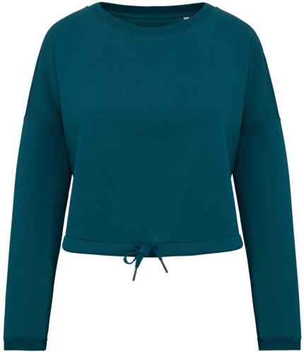 Native Spirit Ladies Oversized Cropped Sweatshirt