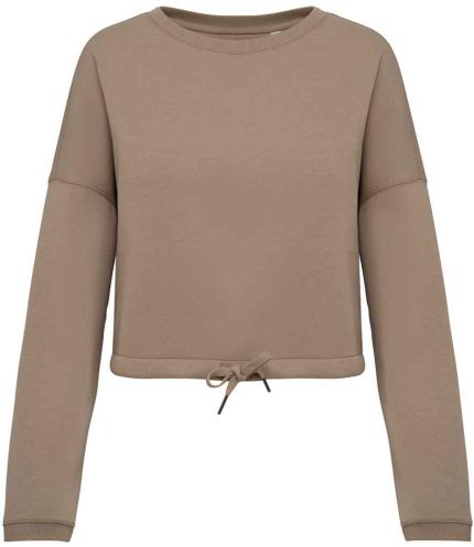 Native Spirit Ladies Oversized Cropped Sweatshirt