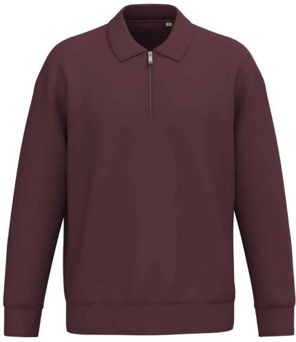 Native Spirit Unisex 1/4 Zip Sweatshirt with Polo Collar
