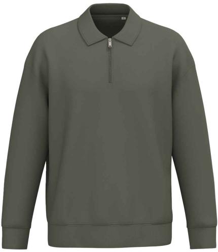 Native Spirit Unisex 1/4 Zip Sweatshirt with Polo Collar