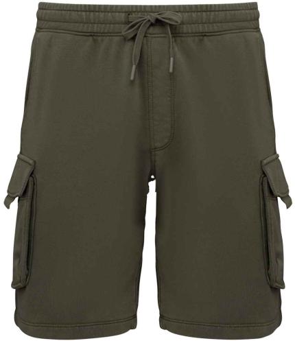 Native Spirit French Terry Washed Effect Cargo Shorts
