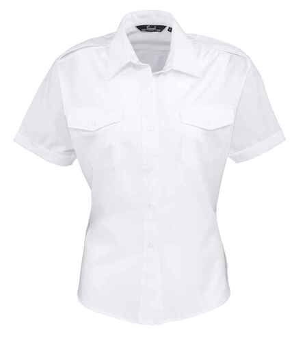 Premier Ladies Short Sleeve Pilot Shirt