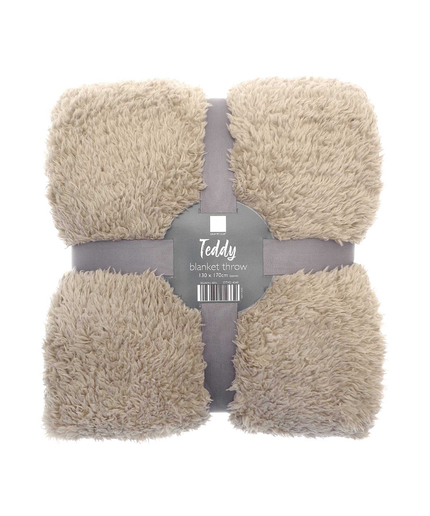 The Ribbon Teddy Bear Fabric Throw