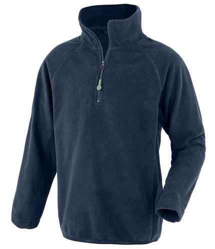 Result Genuine Recycled Kids Zip Neck Micro Fleece