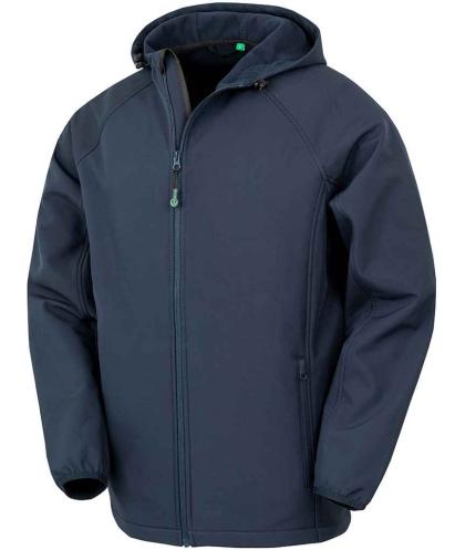 Result Genuine Recycled Three Layer Printable Hooded Soft Shell Jacket