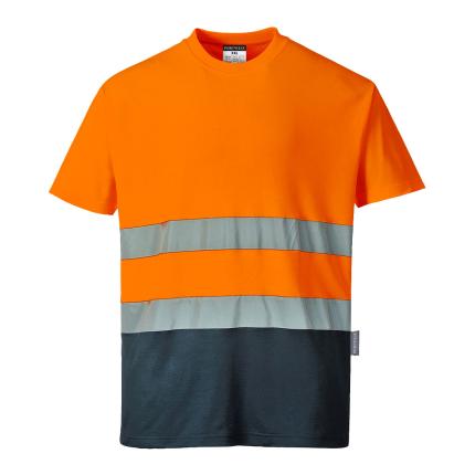 Hi-Vis Cotton Comfort Contrast T-Shirt S/S 