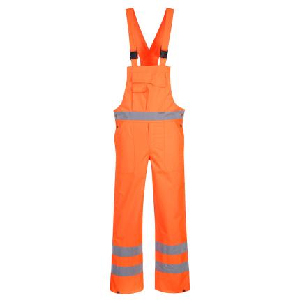 Hi-Vis Breathable Rain Bib and Brace