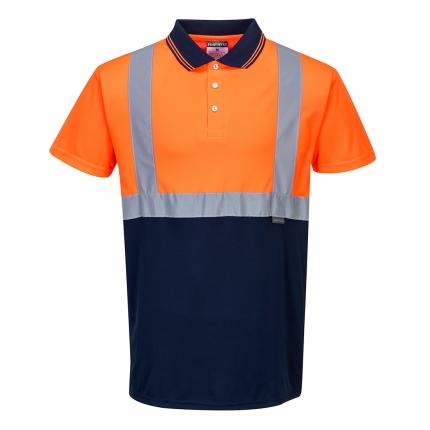 Hi-Vis Contrast Polo Shirt S/S 