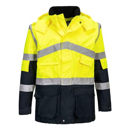 Hi-Vis Breathable Contrast Rain Jacket