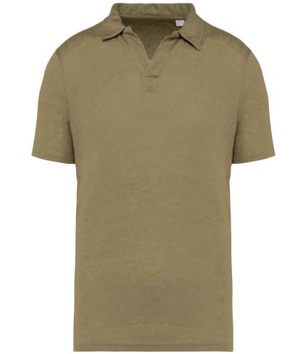 Spasso Linen Polo Shirt