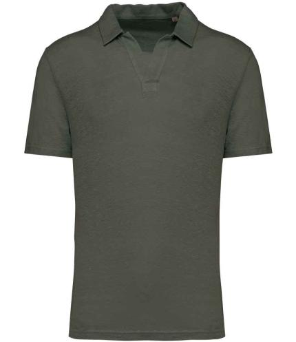 Spasso Linen Polo Shirt