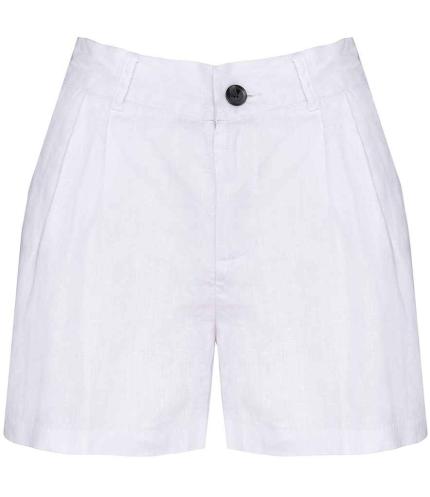 Spasso Ladies Linen Bermuda Shorts