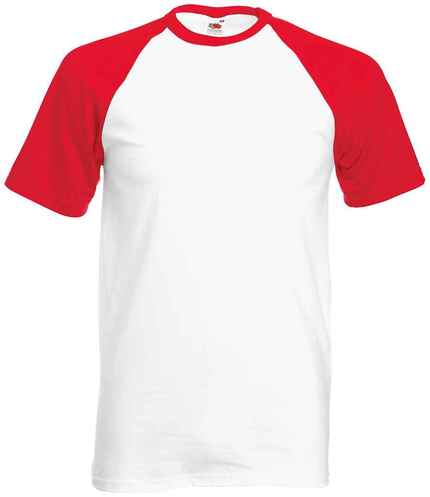 Fruit of the Loom Contrast Baseball T-Shirt