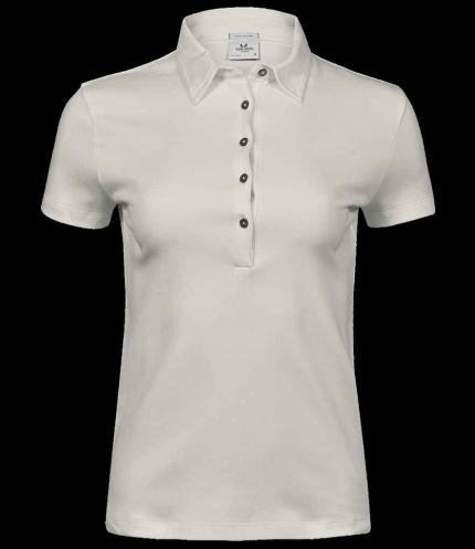 Tee Jays Ladies Pima Cotton Interlock Polo Shirt