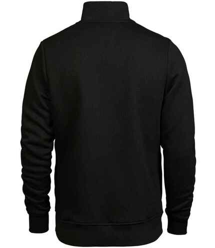 Personalised Tee Jays Half Zip Sweatshirt - Black | The Funky Peach