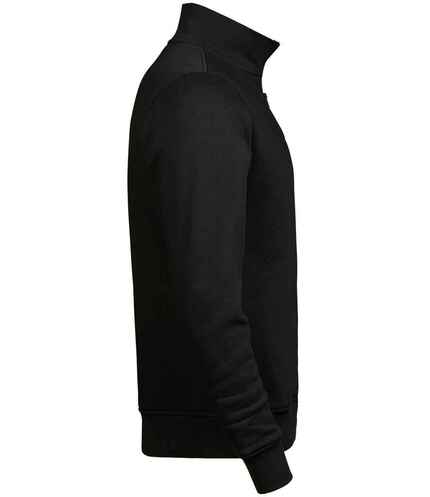 Personalised Tee Jays Half Zip Sweatshirt - Black | The Funky Peach