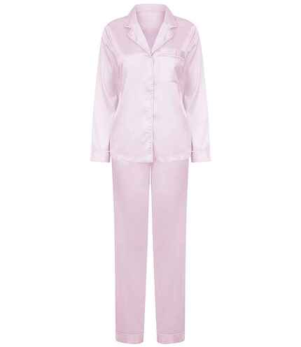 Towel City Ladies Satin Long PJ's