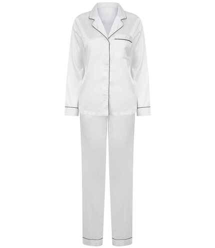 Towel City Ladies Satin Long PJ's