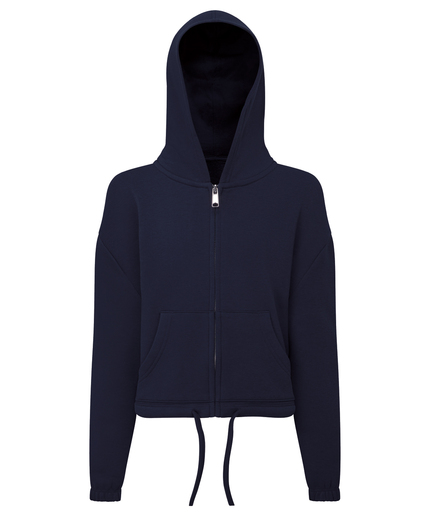 Kids TriDri Recycled Cropped Oversize Full-zip Hoodie