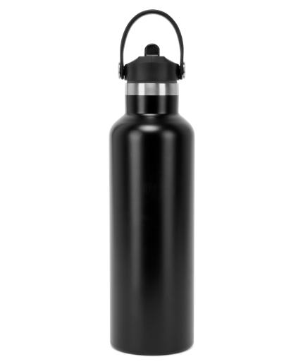 TriDri Vacuum Sports Water Bottle With Flip-up Straw
