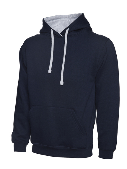 Contrast Hooded Sweatshirt 