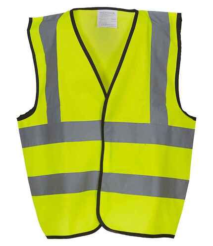 Yoko Kids Hi-Vis Two Band and Braces Waistcoat