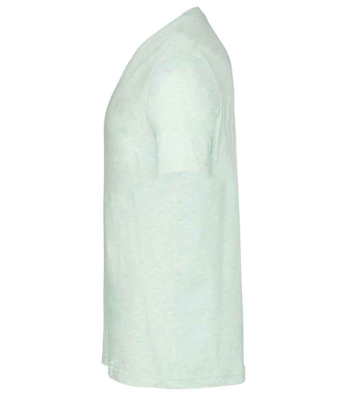 Personalised Canvas Unisex Heather CVC T-Shirt - Heather Prism Mint ...