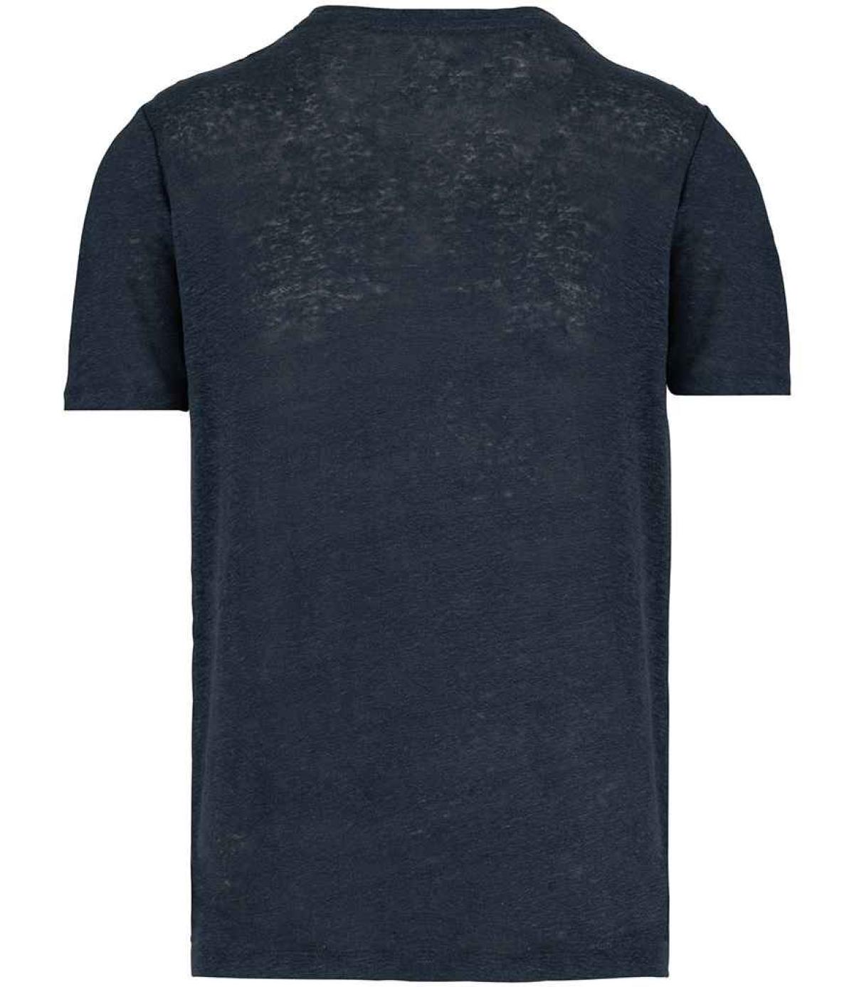 Spasso Crew Neck Linen T-Shirt 2