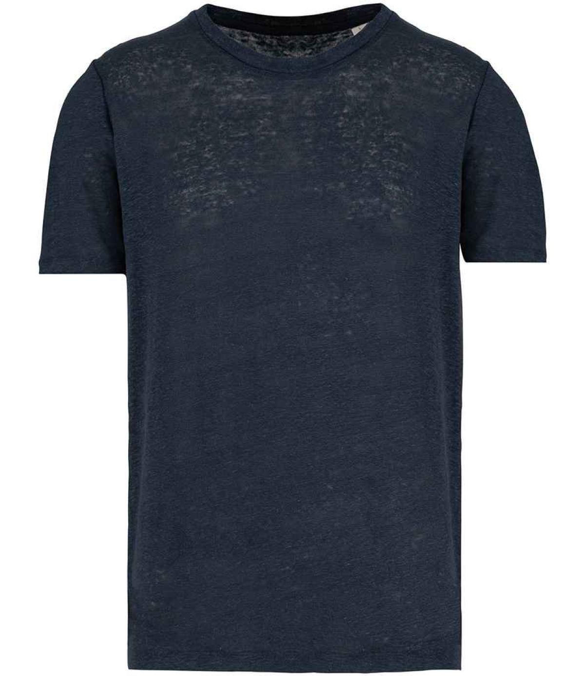 Spasso Crew Neck Linen T-Shirt 0